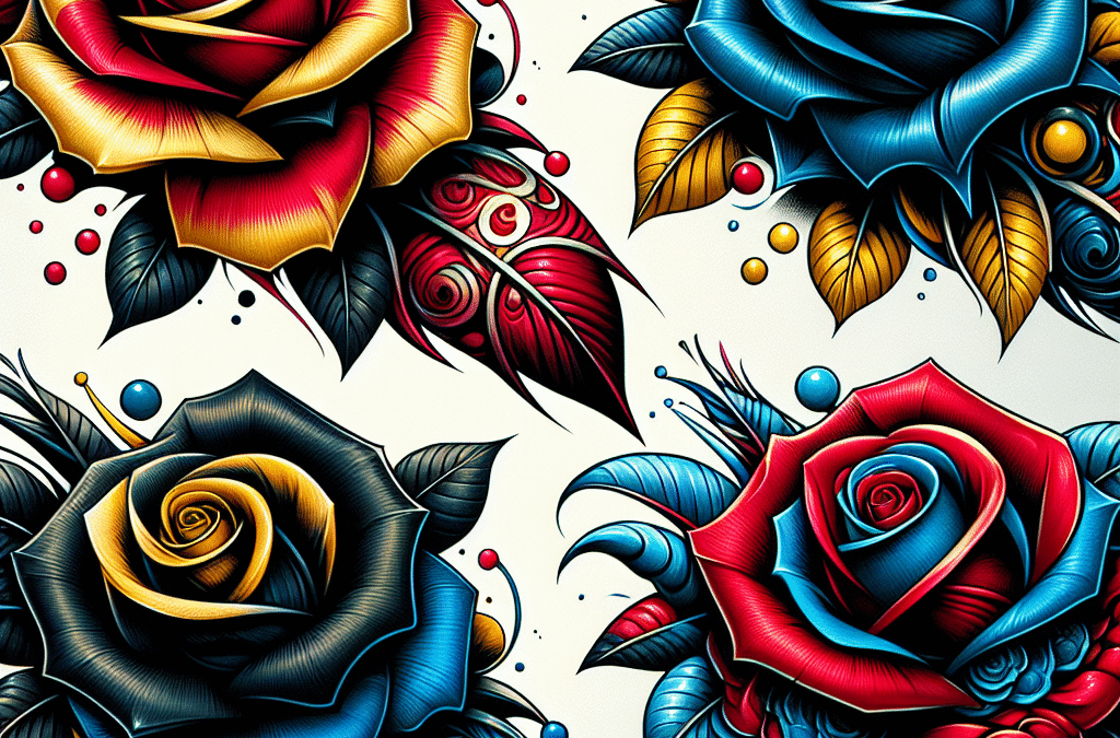 Rose Tattoo Meanings: Red, Black, Blue & Yellow Explained
