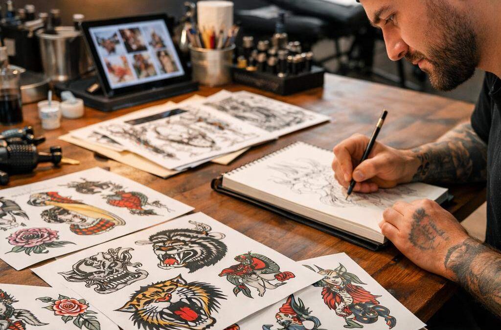 How Tattoo Flash Designs Boost Workflow Efficiency for Artists